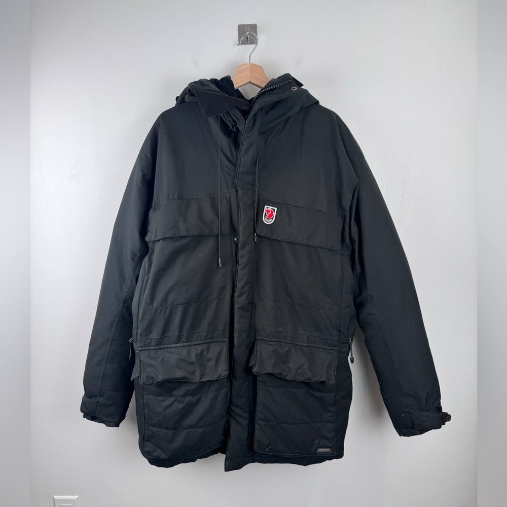 Fjällräven Men Hydratic Down‎ Black Parka Jacket Size Small